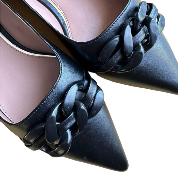 Linea Paolo Nora Black Pointed Toe Flat Shoes Size 12 - Picture 17 of 17